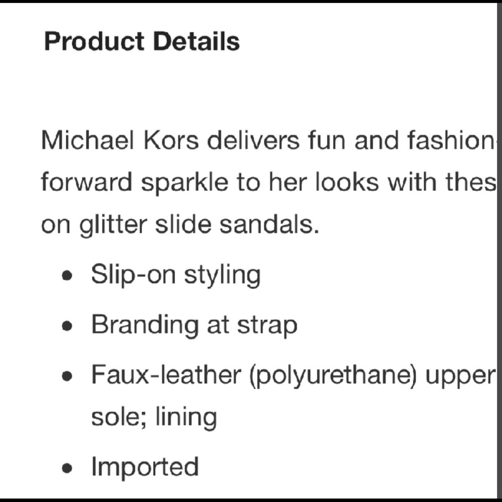 MICHAEL KORS•KIDS•GLITTER SLIDE - Picture 6 of 7